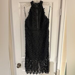 Beautifully detailed formal black dress